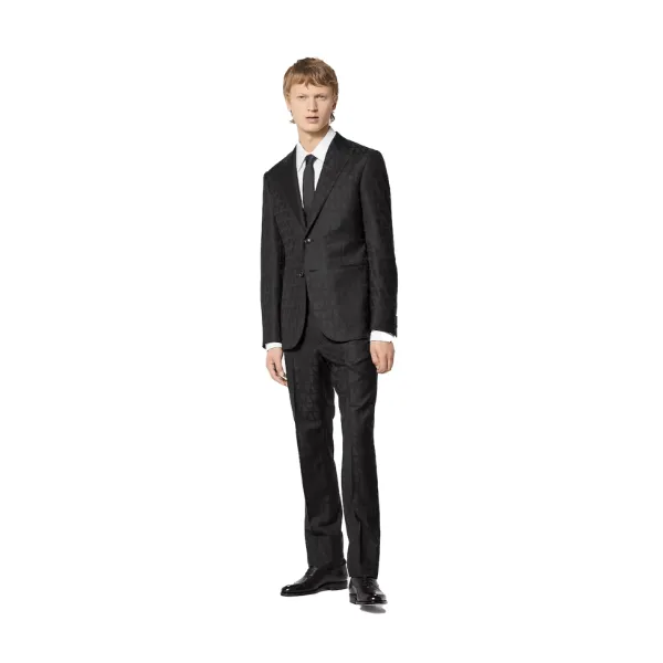 Stretch Work End-On-End Slim Fit Blazer