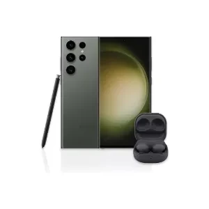 SAMSUNG Galaxy S23 Ultra Cell Phone (Green) + $149.99 Buds 2 Pro (Graphite) 512GB Unlocked Android Smartphone w/ 200MP Camera, Long Battery Life, True Wireless Bluetooth Earbuds w/ANC, US Version